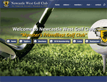 Tablet Screenshot of newcastlewestgolf.com